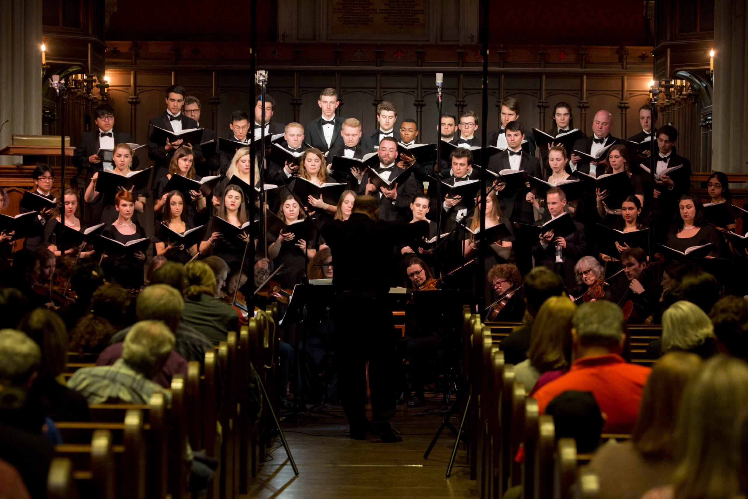 Rutgers University Kirkpatrick Choir and Glee Club performing at Kirkpatrick Chapel 